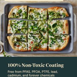 Caraway Non-Stick Ceramic Baking Sheet Duo - Naturally Slick Ceramic Coating - Non-Toxic, PTFE & PFOA Free - Gray