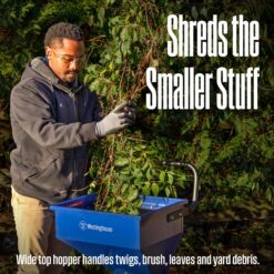 Westinghouse Manual 7 -HP OEM Gas Wood Chipper, 3-in Maximum Branch Diameter 2.8-Bushel Bag Included