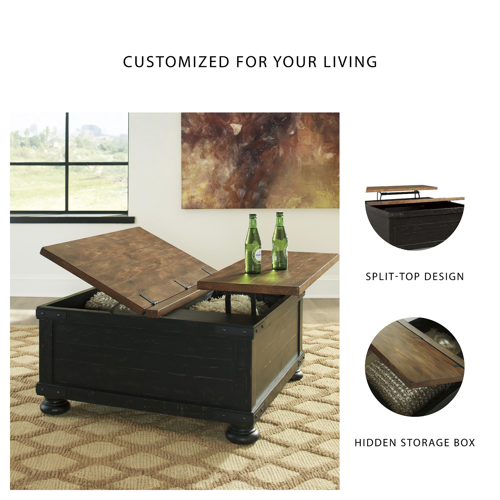 Signature Design by Ashley Valebeck Coffee Table with Lift Top