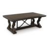 Signature Design by Ashley Maylee Traditional Rectangular Coffee Table in Dark Brown