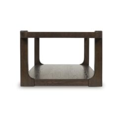 Signature Design by Ashley Breckington Dark Brown Wood Finish Coffee Table with Lower Shelf Storage