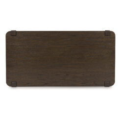Signature Design by Ashley Breckington Dark Brown Wood Finish Coffee Table with Lower Shelf Storage