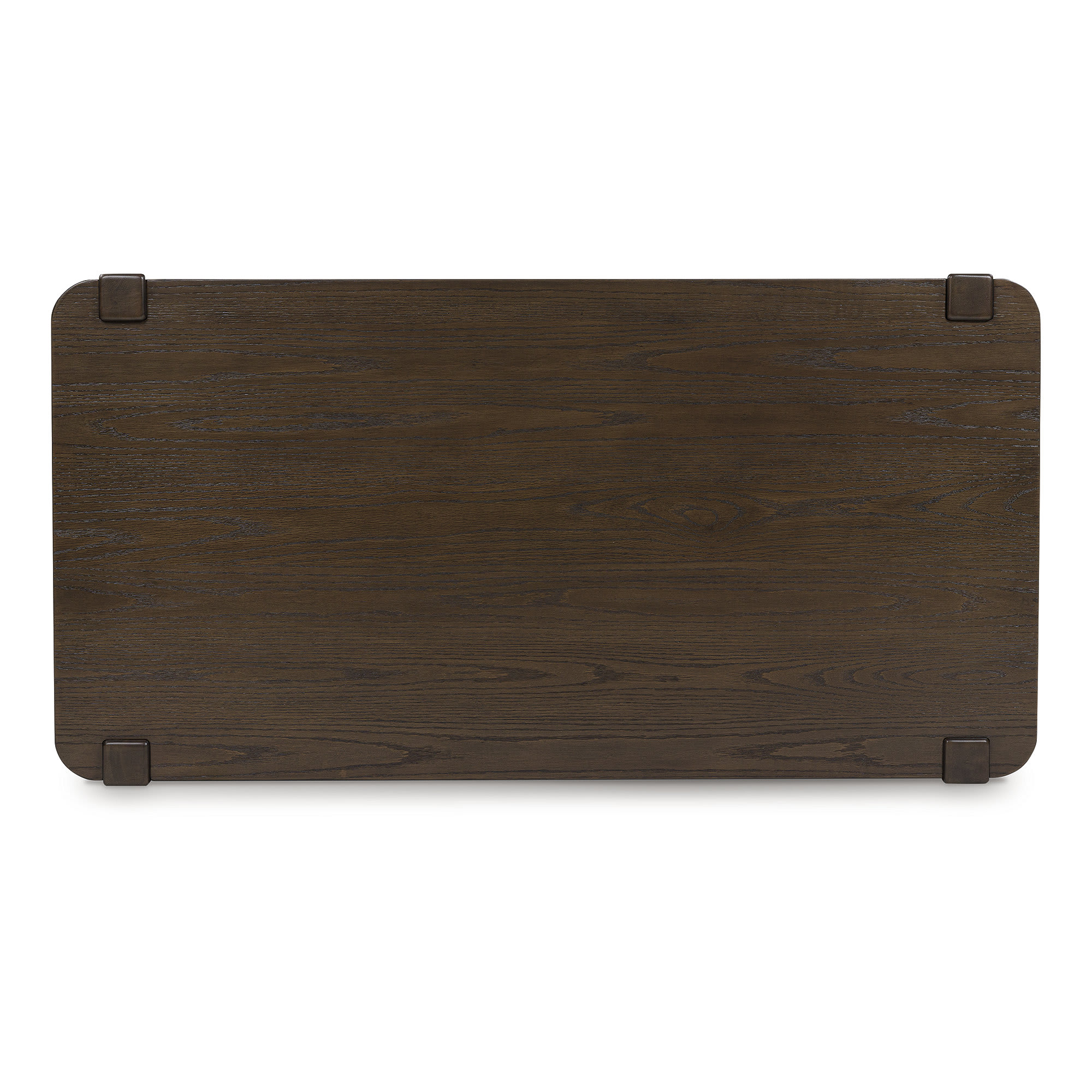 Signature Design by Ashley Breckington Dark Brown Wood Finish Coffee Table with Lower Shelf Storage