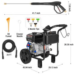 BILT HARD 3500-PSI 2.5-GPM Cold Water Gas Pressure washer with 5 Spray Tips (49-State)
