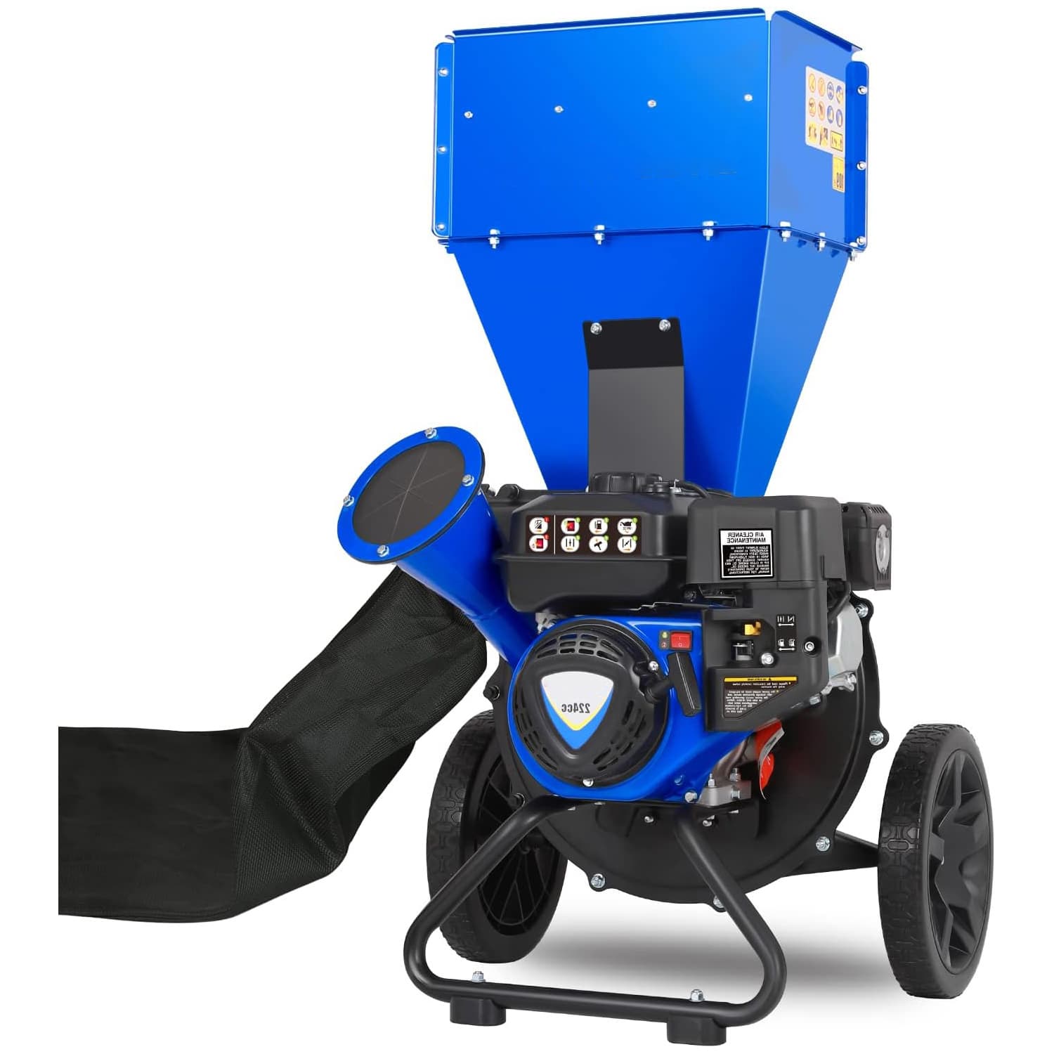BILT HARD Manual 7.5 -HP Gas Wood Chipper 3-in Maximum Branch Diameter