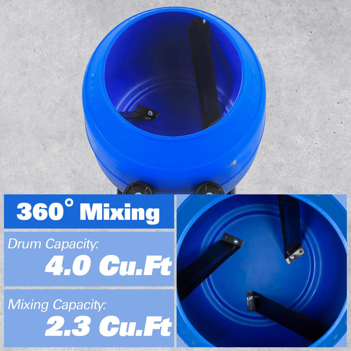 BILT HARD 4-cu. ft. 0.5-HP Concrete Mixers