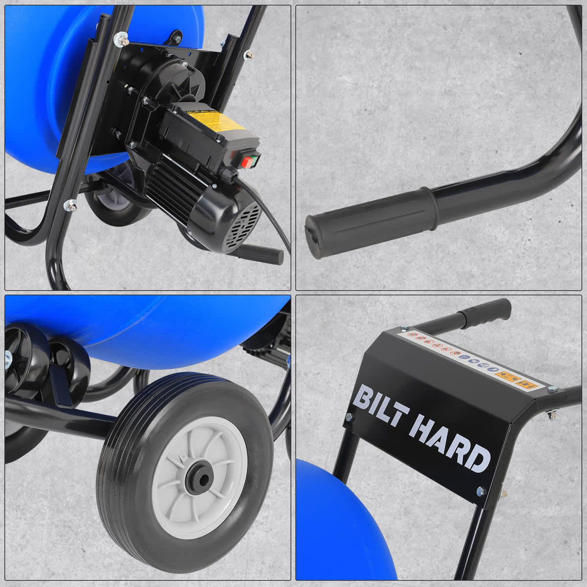 BILT HARD 4-cu. ft. 0.5-HP Concrete Mixers