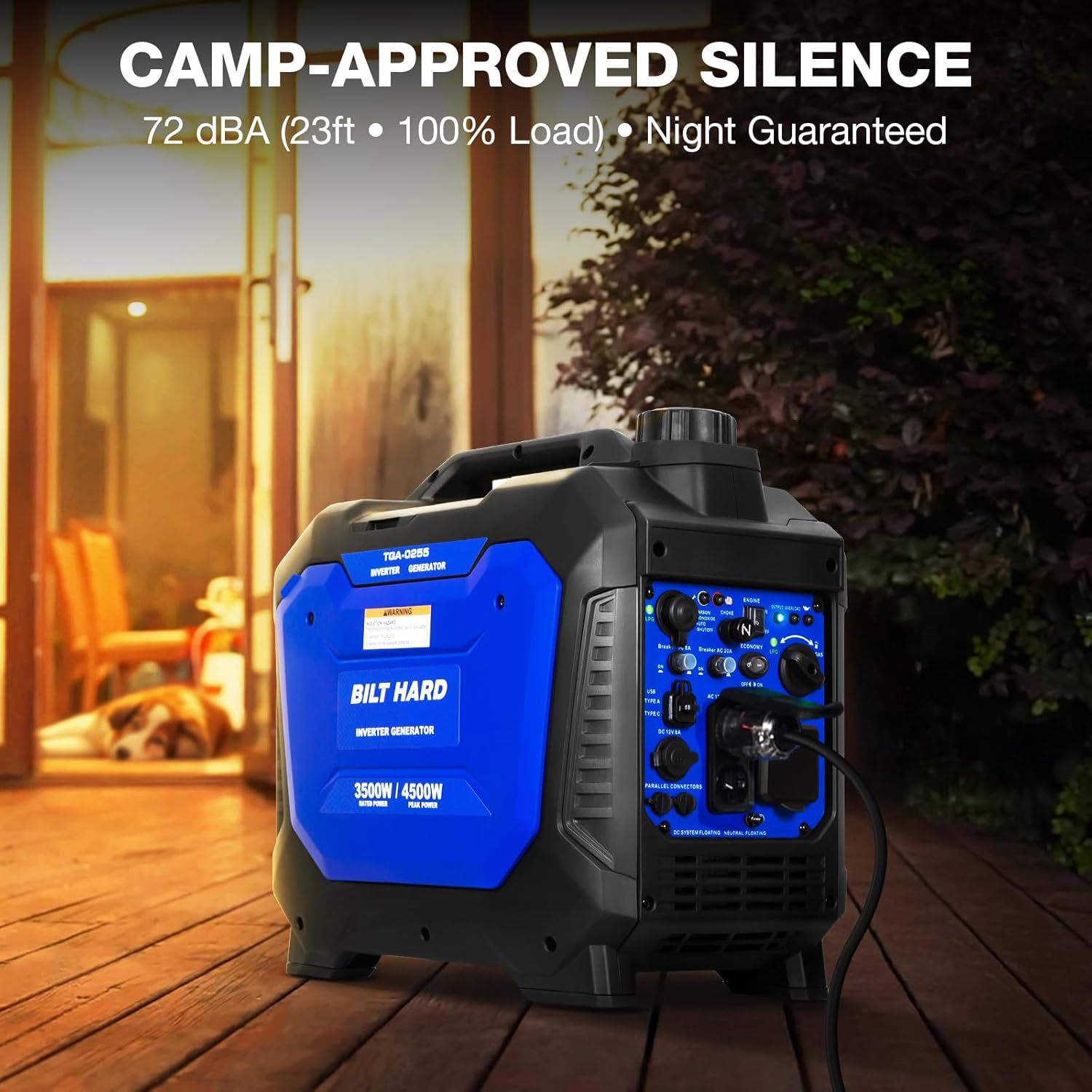 BILT HARD 4500 -Watt Dual Fuel (Gasoline/Propane) Inverter Generator