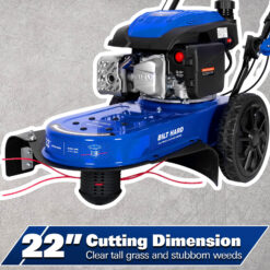 BILT HARD Foldable Self-Propelled 170cc 22-in Cutting Curved Shaft Cordless Gas String Trimmer