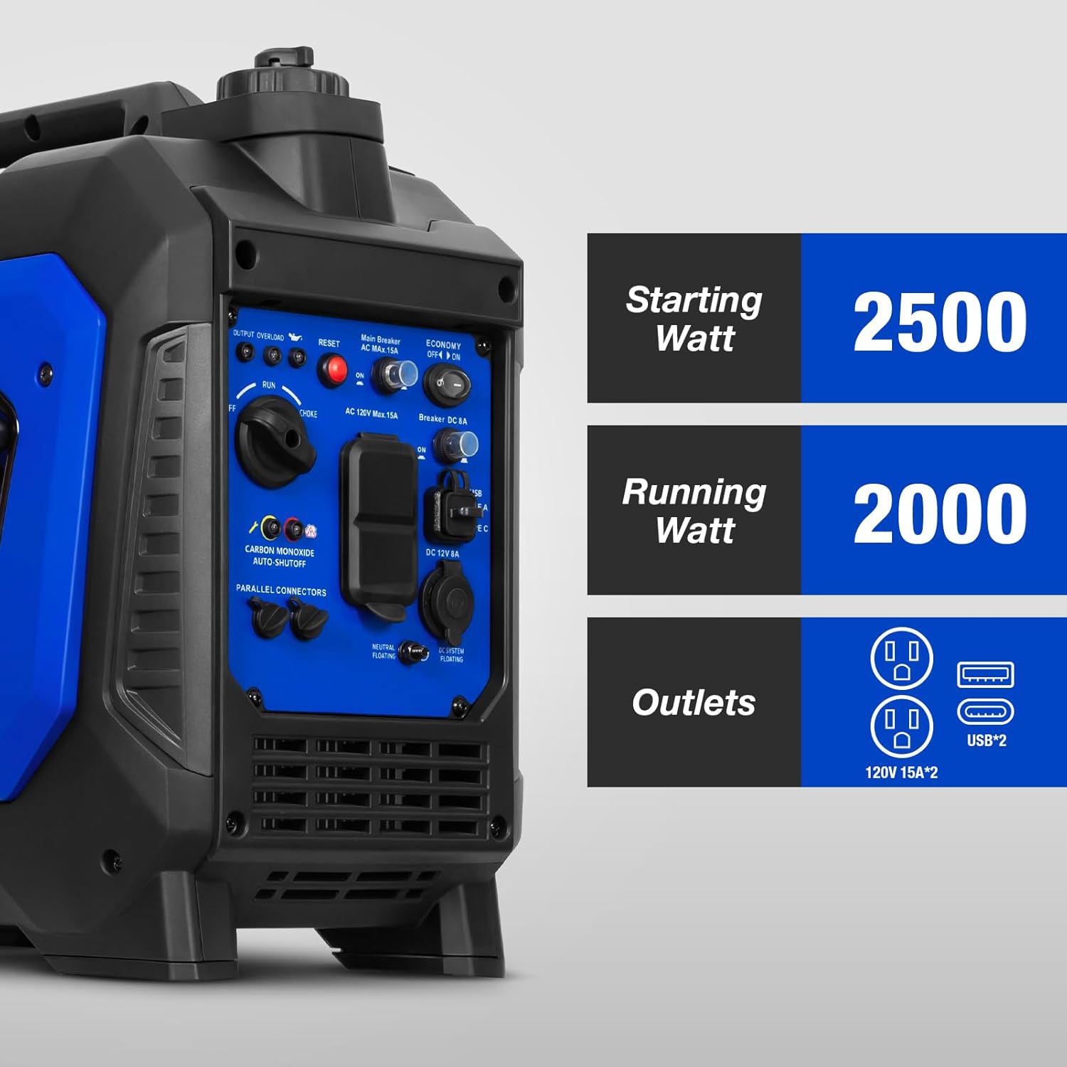 BILT HARD 2500 -Watt Single Fuel (Gasoline) Inverter Generator