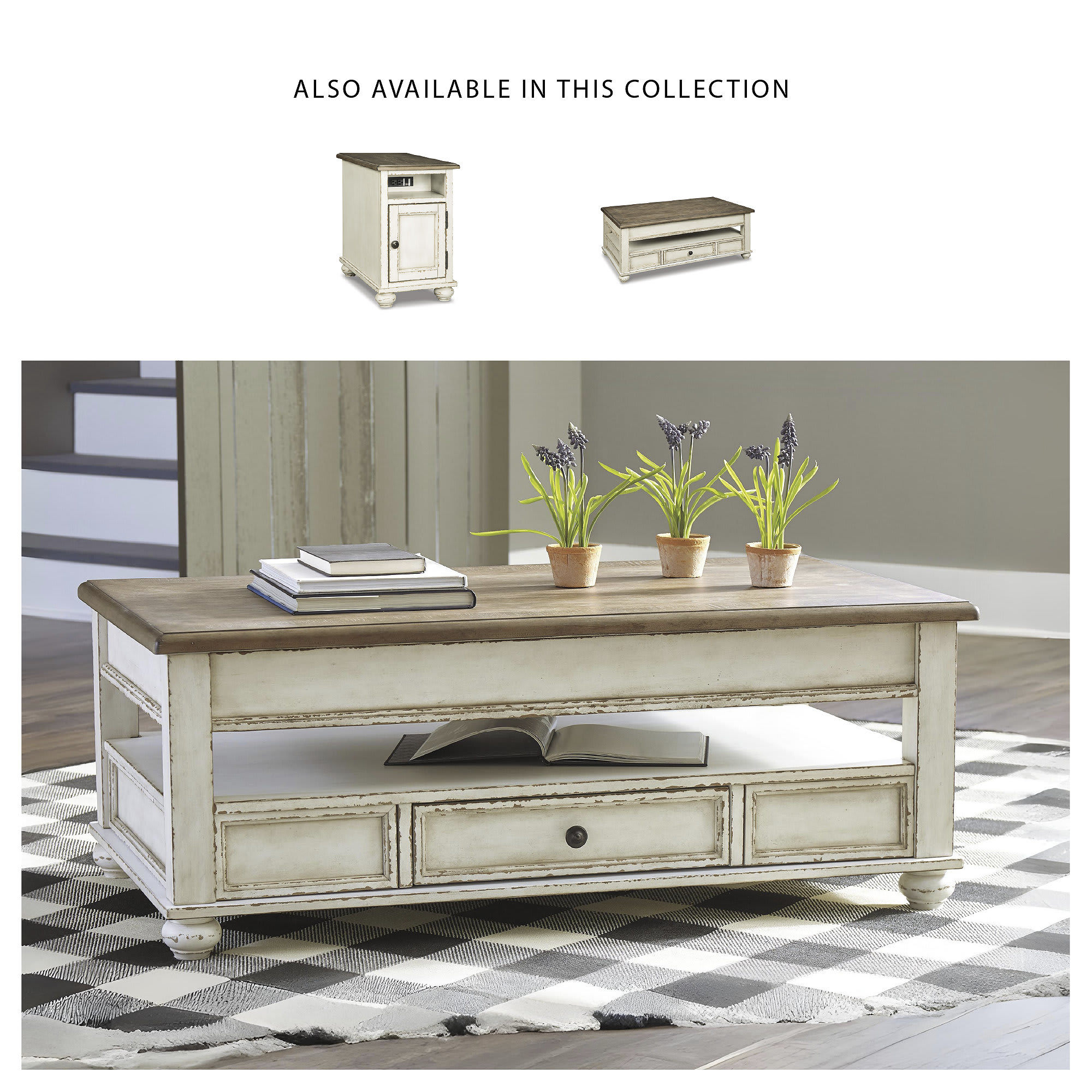 Signature Design by Ashley Realyn Coffee Table with Lift Top