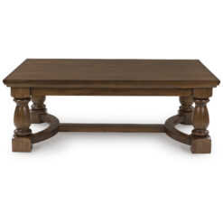 Signature Design by Ashley Sturlayne Rectangular Coffee Table with Rich Brown Wood Finish