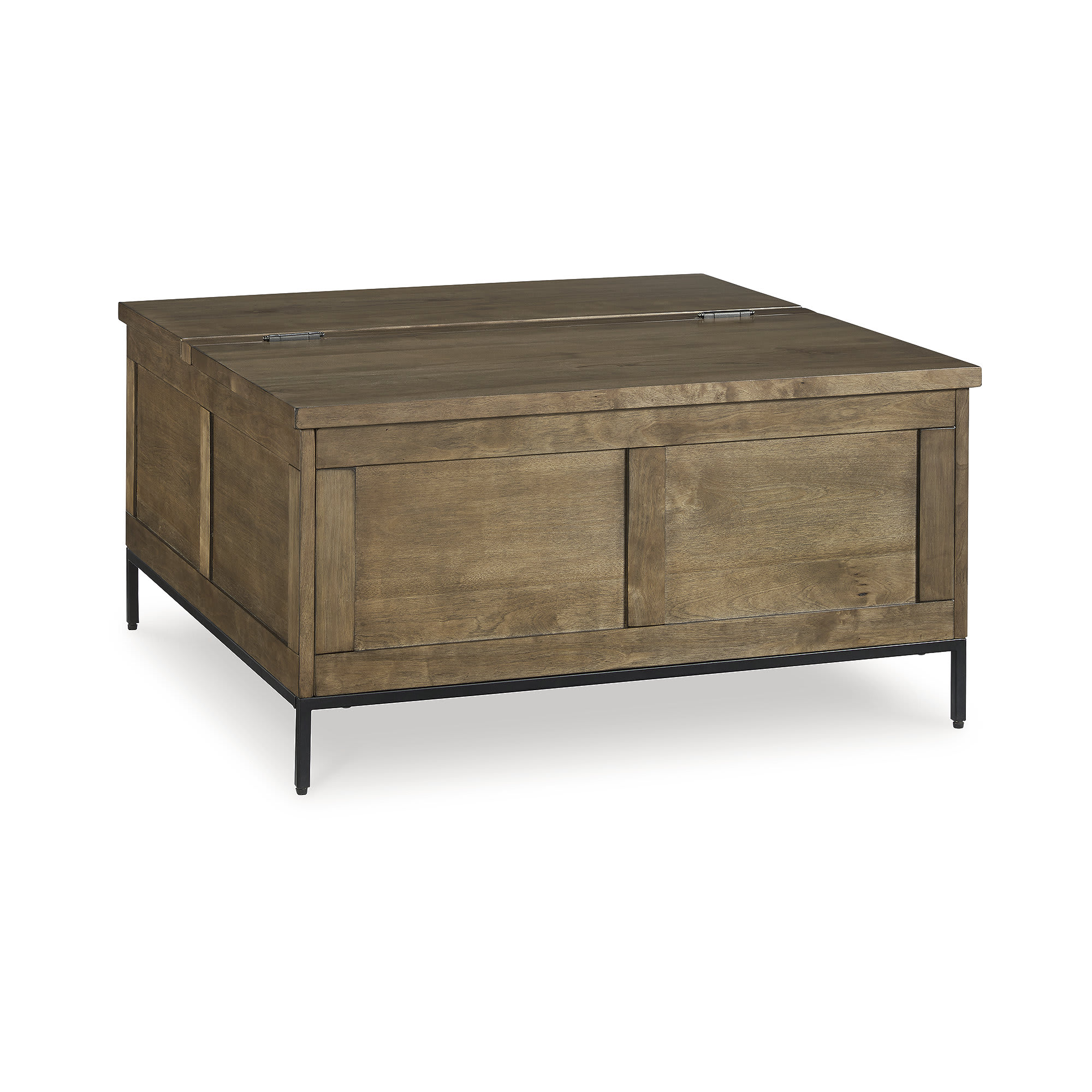 Signature Design by Ashley Torlanta Casual Contemporary Lift Top Coffee Table with Storage in Light Brown