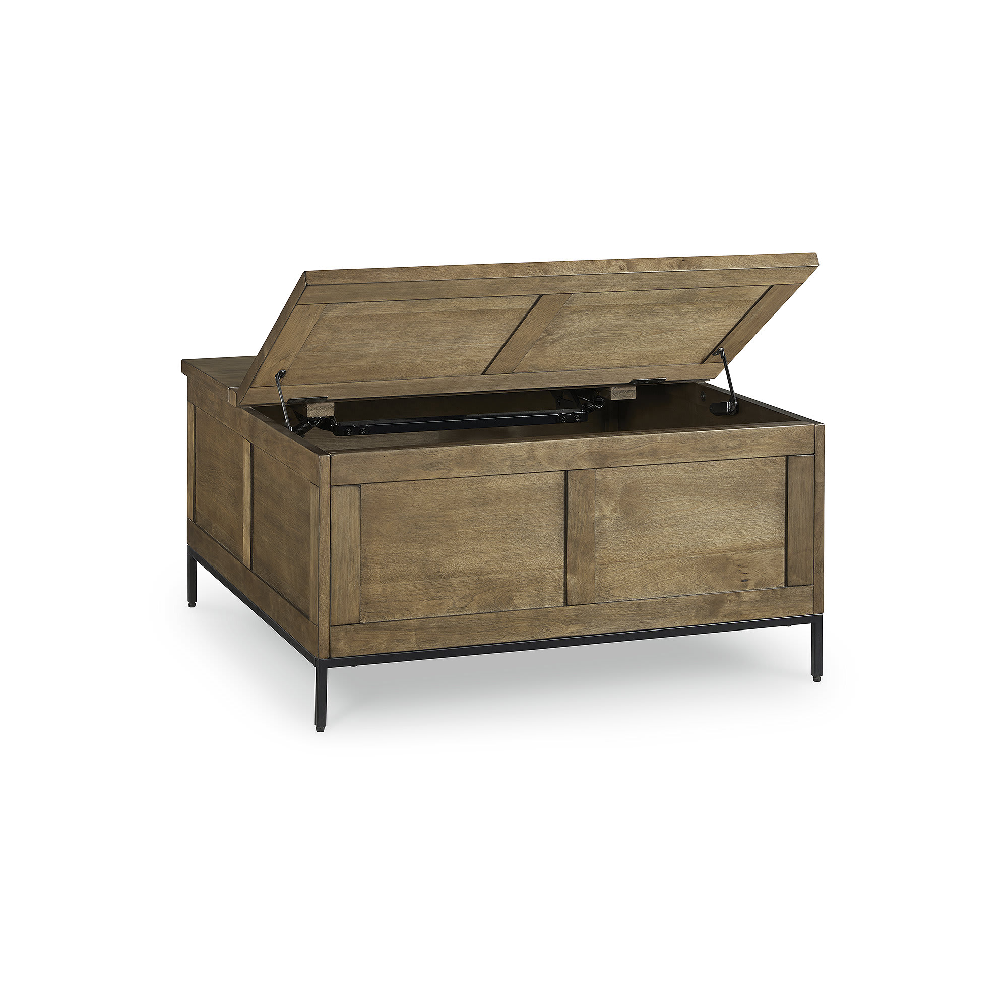 Signature Design by Ashley Torlanta Casual Contemporary Lift Top Coffee Table with Storage in Light Brown