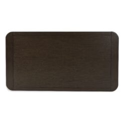 Signature Design by Ashley Breckington Modern Dark Brown Rectangular Coffee Table with Solid Wood Edge