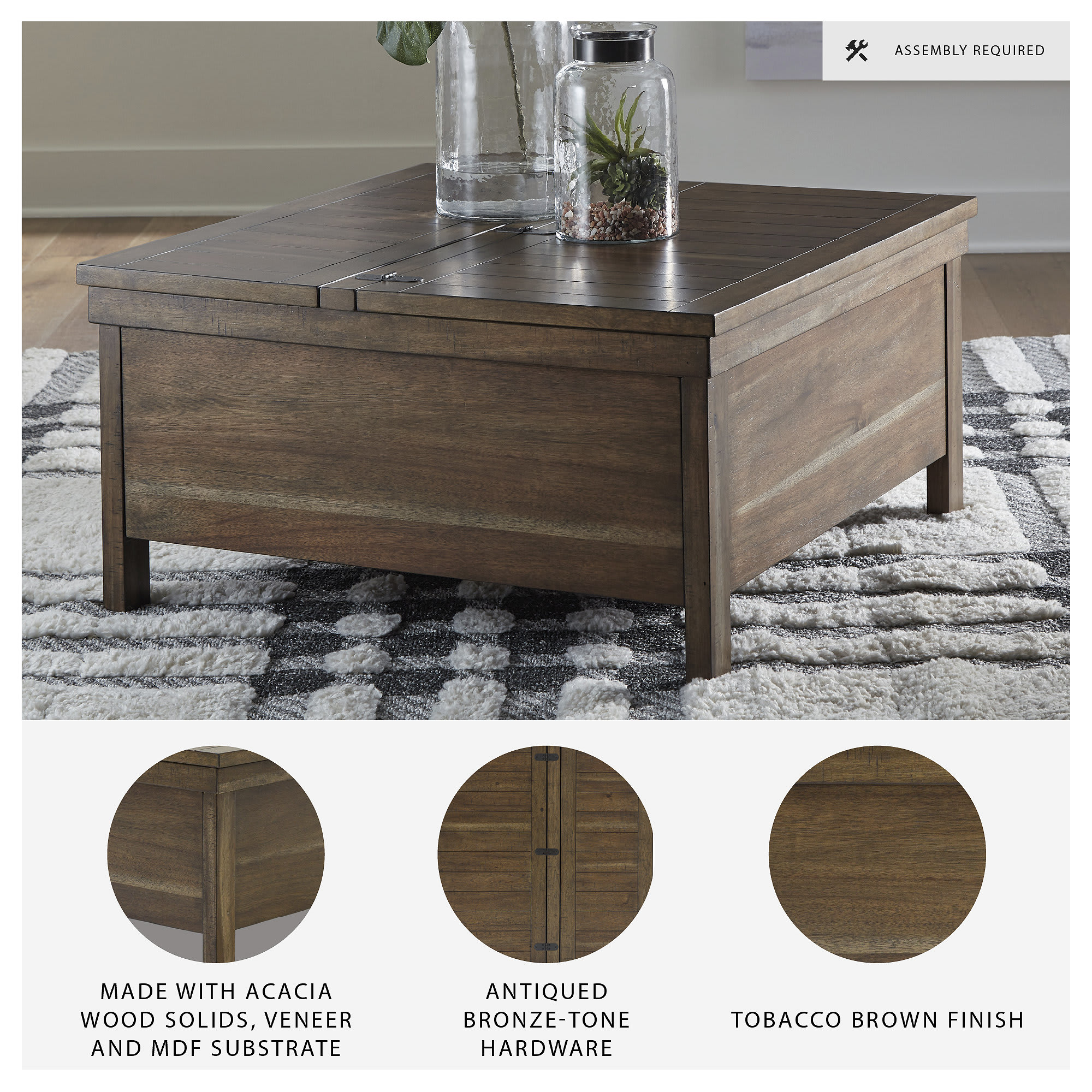 Signature Design by Ashley Moriville Lift-Top Coffee Table