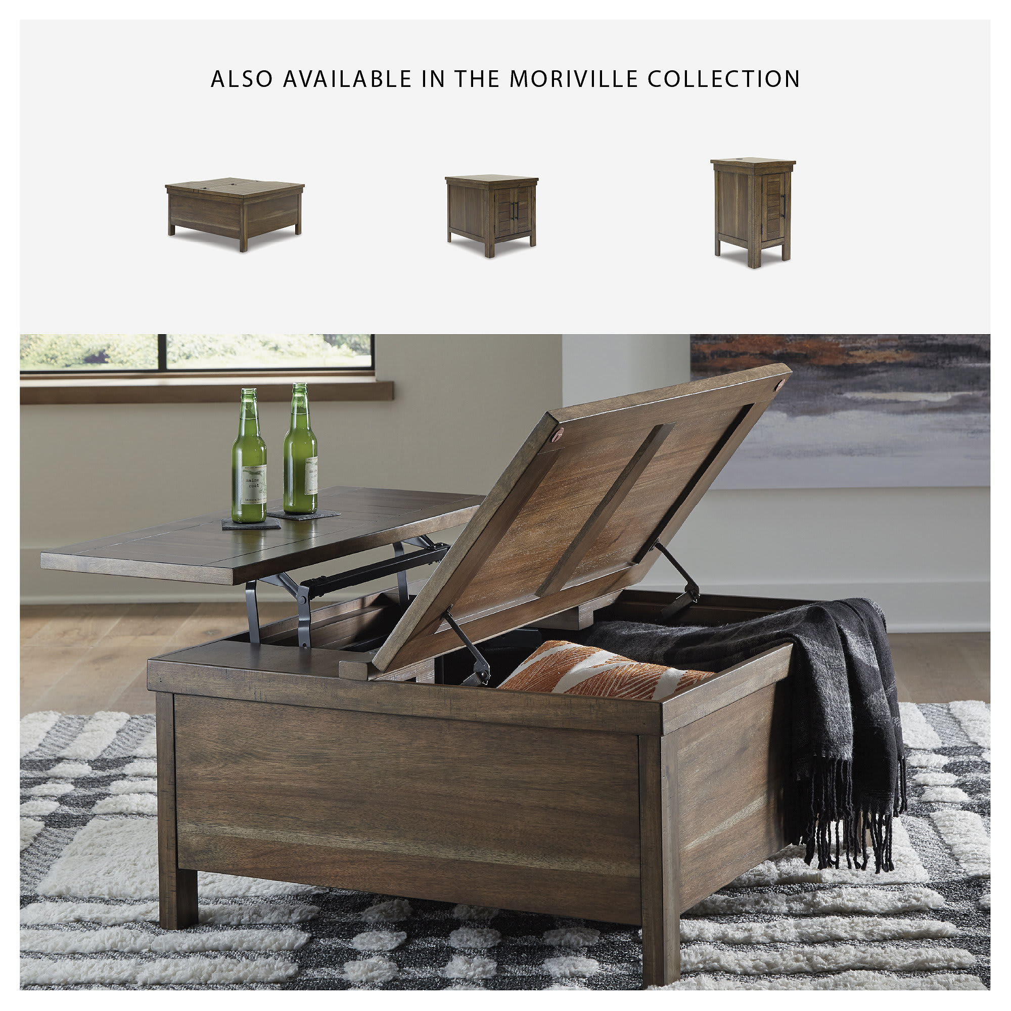 Signature Design by Ashley Moriville Lift-Top Coffee Table