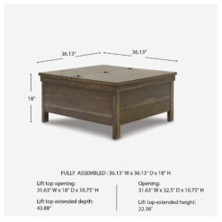 Signature Design by Ashley Moriville Lift-Top Coffee Table
