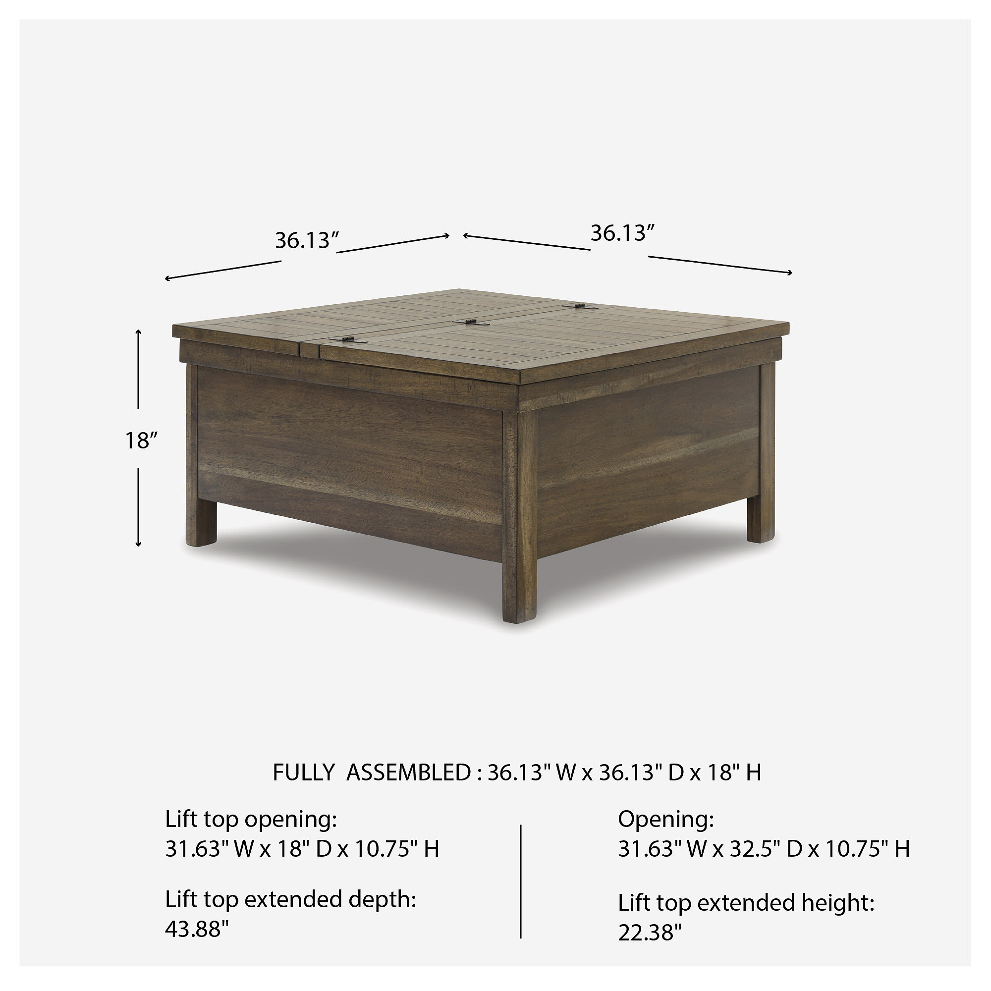 Signature Design by Ashley Moriville Lift-Top Coffee Table