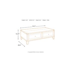 Signature Design by Ashley Todoe Coffee Table with Lift Top