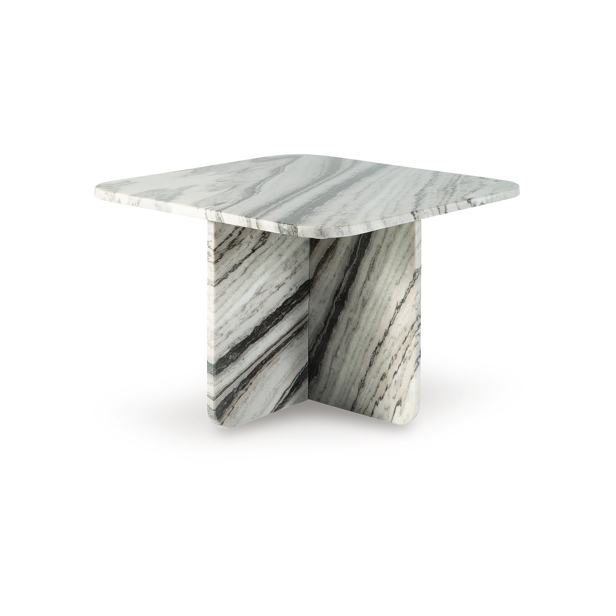 Signature Design by Ashley Baretton Natural Marble Accent Coffee Table