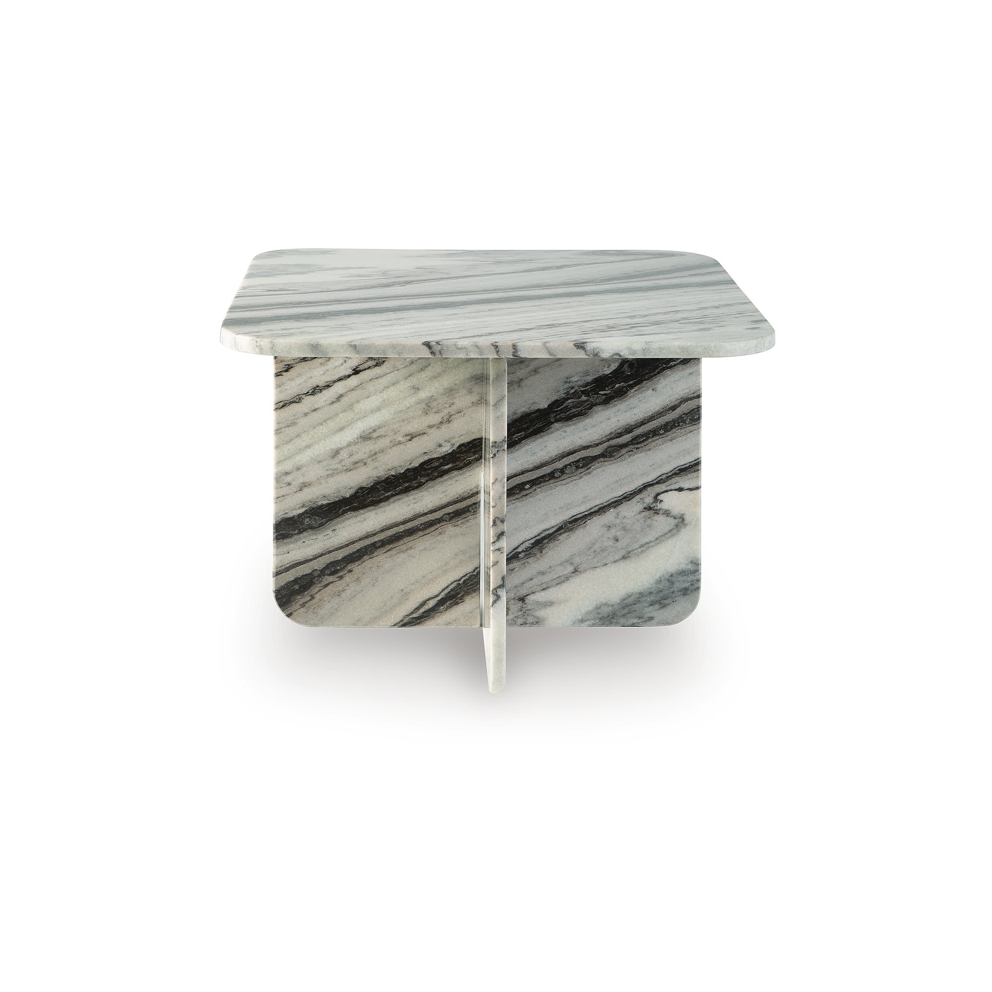 Signature Design by Ashley Baretton Natural Marble Accent Coffee Table