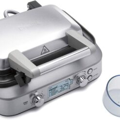 Breville the Smart Waffle Pro 2 Slice Waffle Maker, BWM620XL, Brushed Stainless Steel