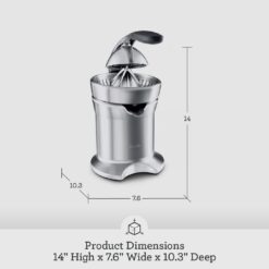 Breville 800CPXL Citrus Press Pro Juicer Machine, Brushed Stainless Steel