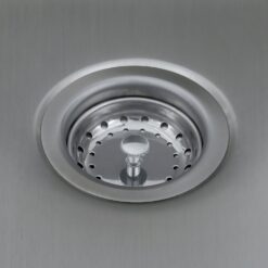 Presenza 24.1-in x 21.3-in 1 -Basin Brushed Steel Drop-in Utility tub with Faucet