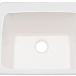 PROFLO 22-in x 25-in 1 -Basin White Undermount Laundry sink