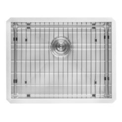 Ruvati 24-in x 18-in 1 -Basin Stainless Steel Undermount Laundry sink with Drain