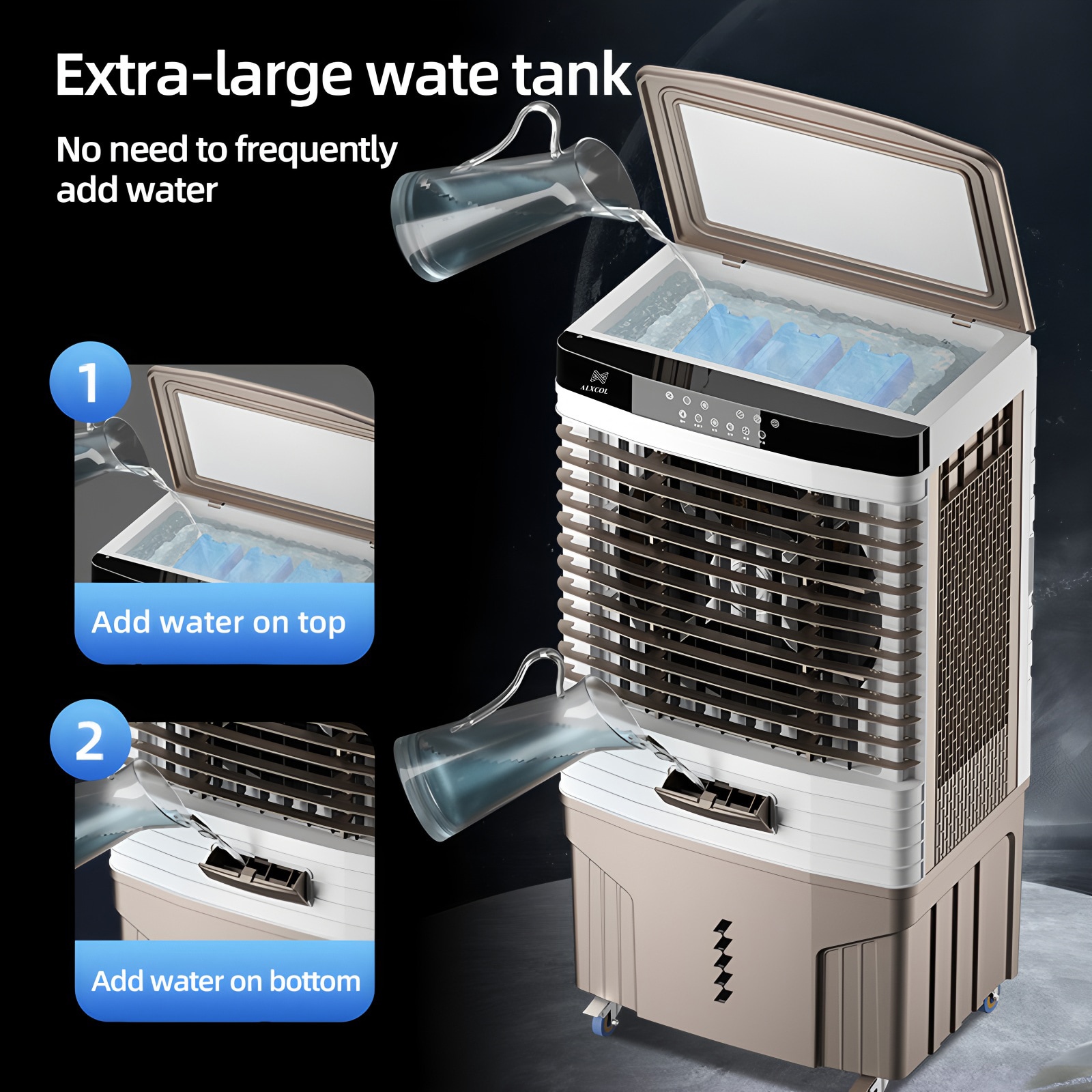 EdenDirect 6500-CFM 3 -Speed Portable Evaporative Cooler for 800-sq ft