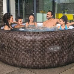 Bestway SaluSpa St Moritz AirJet Inflatable Hot Tub w/ EnergySense Cover