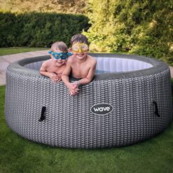 Wave 130 Jet 6 -Person Inflatable Square Hot Tub (Cover Included)