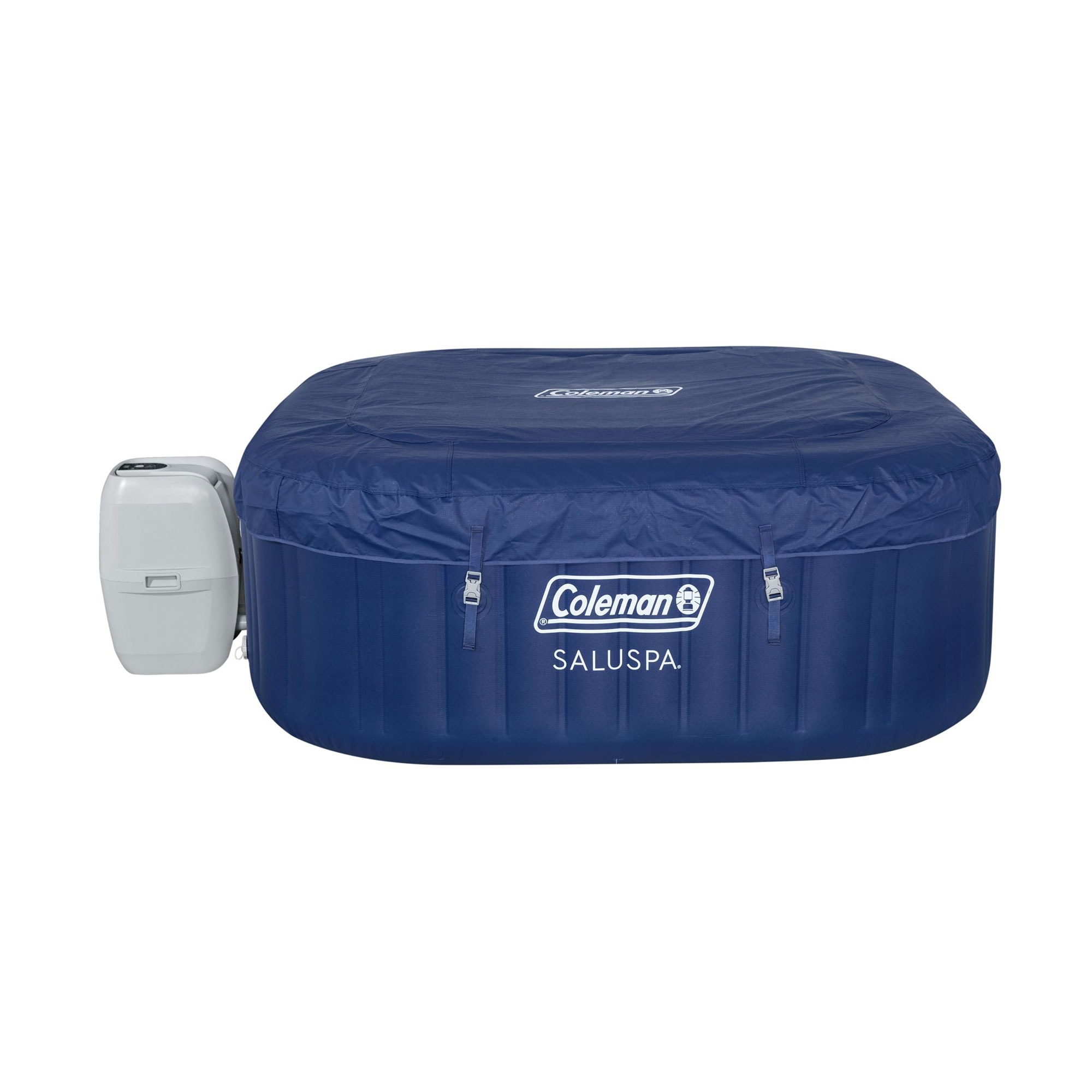 Coleman Atlantis AirJet Square Inflatable Hot Tub with EnergySense Cover