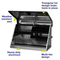 Montezuma Triangle 31-in W x 18.25-in H x 15.625-in D Aluminum Tool Chest ( Aluminum )