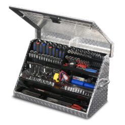 Montezuma Triangle 31-in W x 18.25-in H x 15.625-in D Aluminum Tool Chest ( Aluminum )