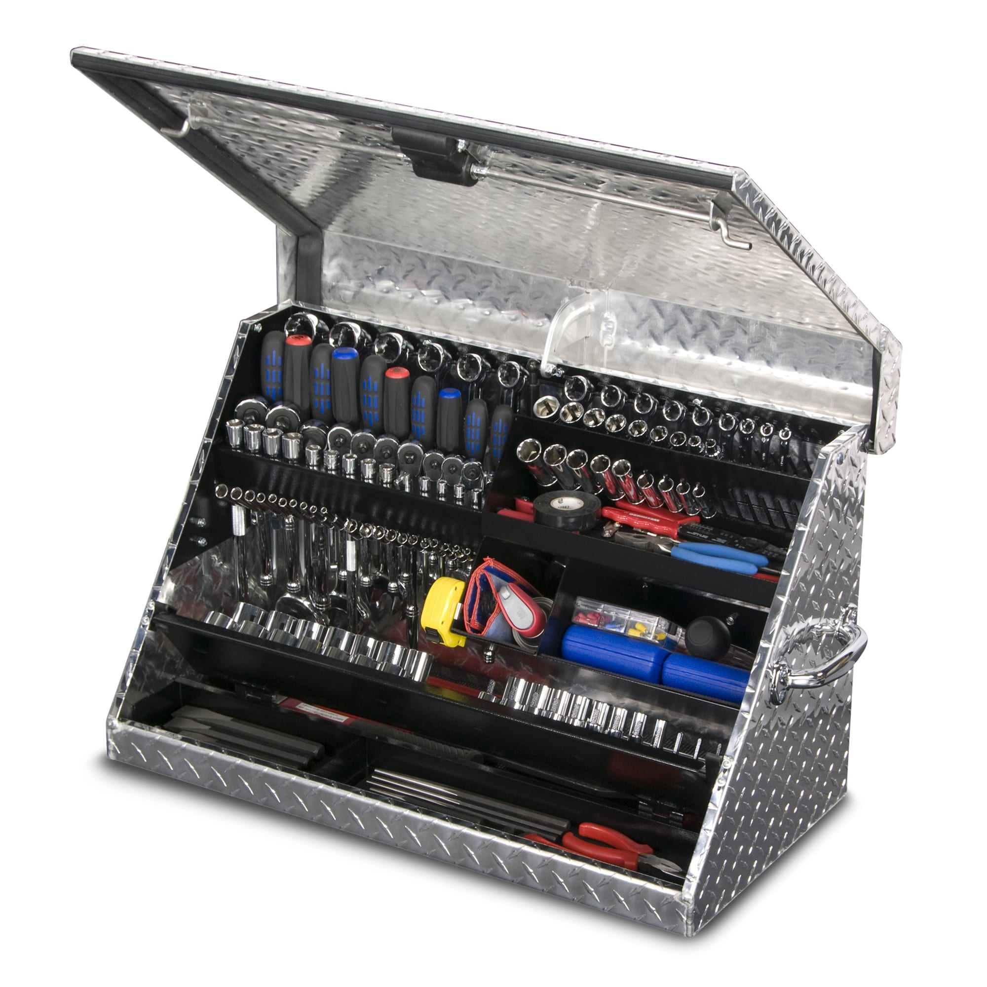 Montezuma Triangle 31-in W x 18.25-in H x 15.625-in D Aluminum Tool Chest ( Aluminum )