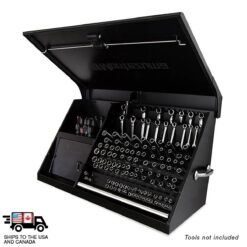 Montezuma Triangle 41.75-in W x 21.625-in H x 18-in D Steel Tool Chest ( Black )