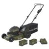 FULL BOAR M2150P2 80-volt, 21-in Push Battery Walk Mower with (2) 2.5 Ah Batteries Included