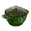 STAUB Cast Iron 3-qt Artichoke Cocotte - Basil