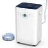 Elexnux 125 -Pint Large Room Dehumidifier For Basements , Bathrooms , Crawlspaces with Built-In Pump White