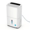 Elexnux 150 -Pint Large Room Dehumidifier For Basements , Bathrooms , Crawlspaces with Built-In Pump White