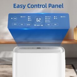 Elexnux 35 -Pint Large Room Dehumidifier For Basements , Bathrooms , Crawlspaces White