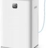 Elexnux 150 -Pint Large Room Dehumidifier For Basements , Bathrooms , Crawlspaces with Built-In Pump White