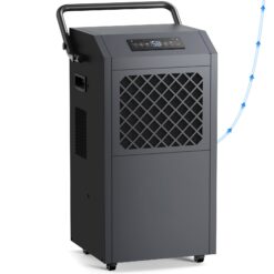 Elexnux 190 -Pint Large Room Dehumidifier For Basements , Bathrooms , Crawlspaces with Built-In Pump Black
