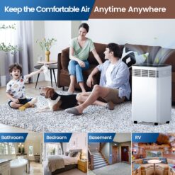 Elexnux 130 -Pint Large Room Dehumidifier For Basements , Bathrooms , Crawlspaces with Built-In Pump White