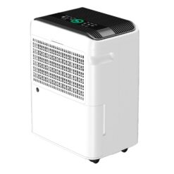 Elexnux 50 -Pint Large Room Dehumidifier For Basements , Bathrooms , Crawlspaces White
