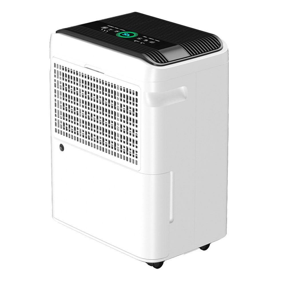 Elexnux 50 -Pint Large Room Dehumidifier For Basements , Bathrooms , Crawlspaces White