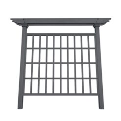 Vita Cedar 79.5-in W x 90-in H Charcoal Cedar Garden Trellis For Climbing Plants For Cucumbers For Roses For Tomatoes